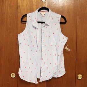 St. John’s Bay Youth Button-Down Shirt | Lobster Print | Size PXXL